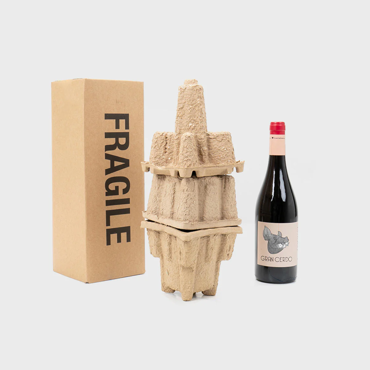 1 bottle Pulpsafe shipping box