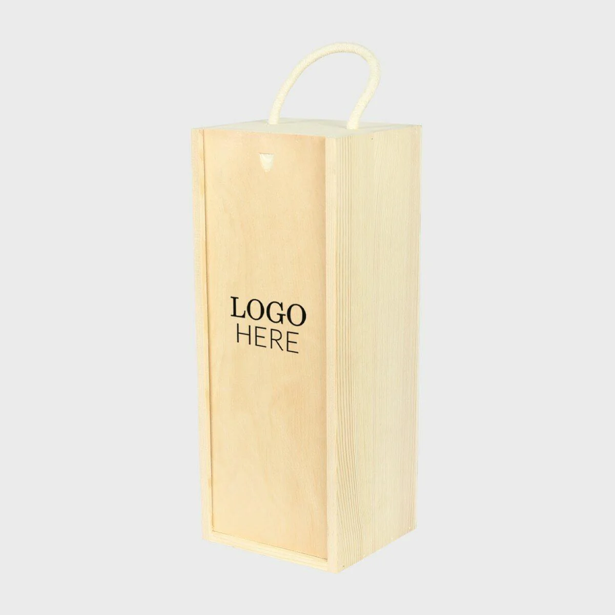1 oversized bottle wooden box with sliding lid - Image 3