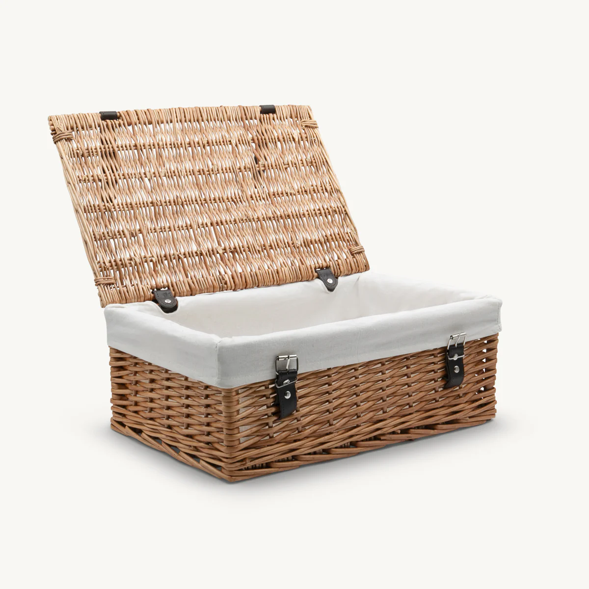 18 inch natural wicker hamper - Image 3