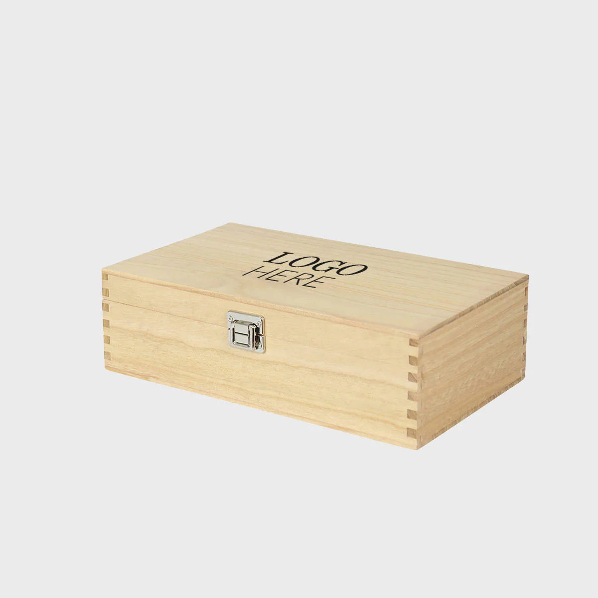 2 bottle tung wooded wine box with hinged lid - Image 2