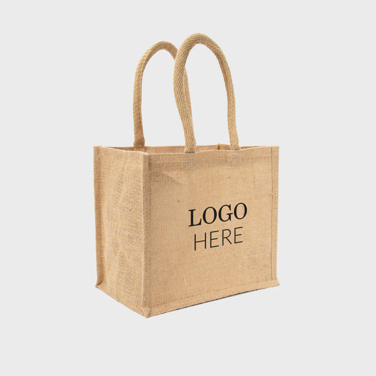 6 bottle natural jute beer bag with removable dividers - Image 3