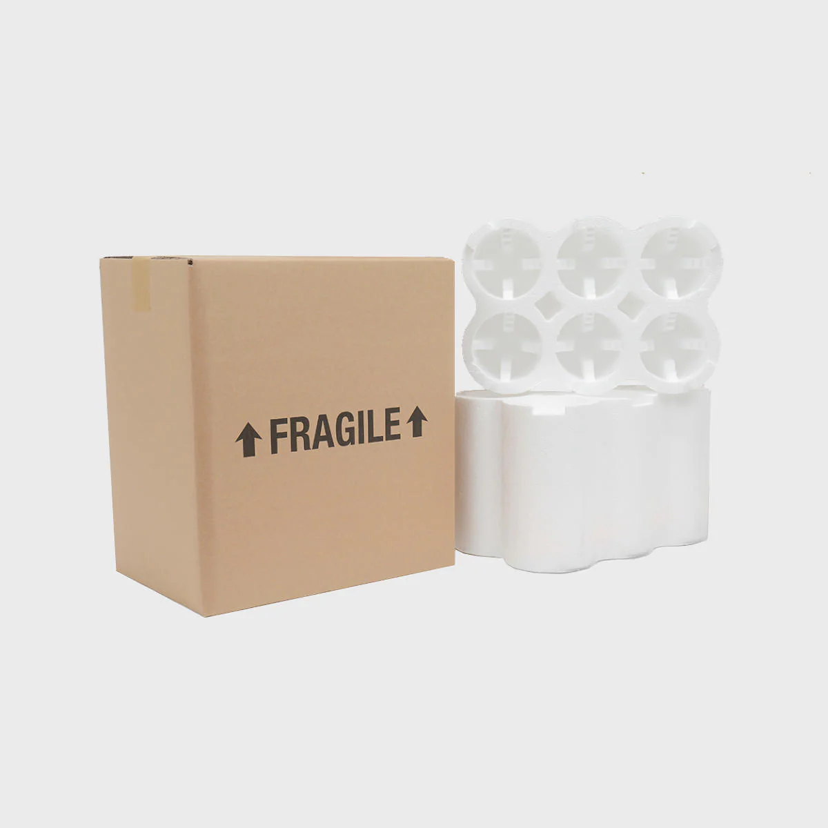 6 bottle Polysafe shipping box