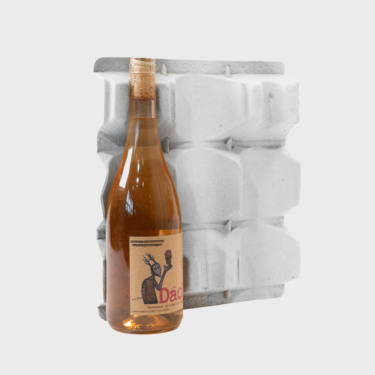 3 bottle pulp tray for bordeaux and burgundy bottle - Image 2