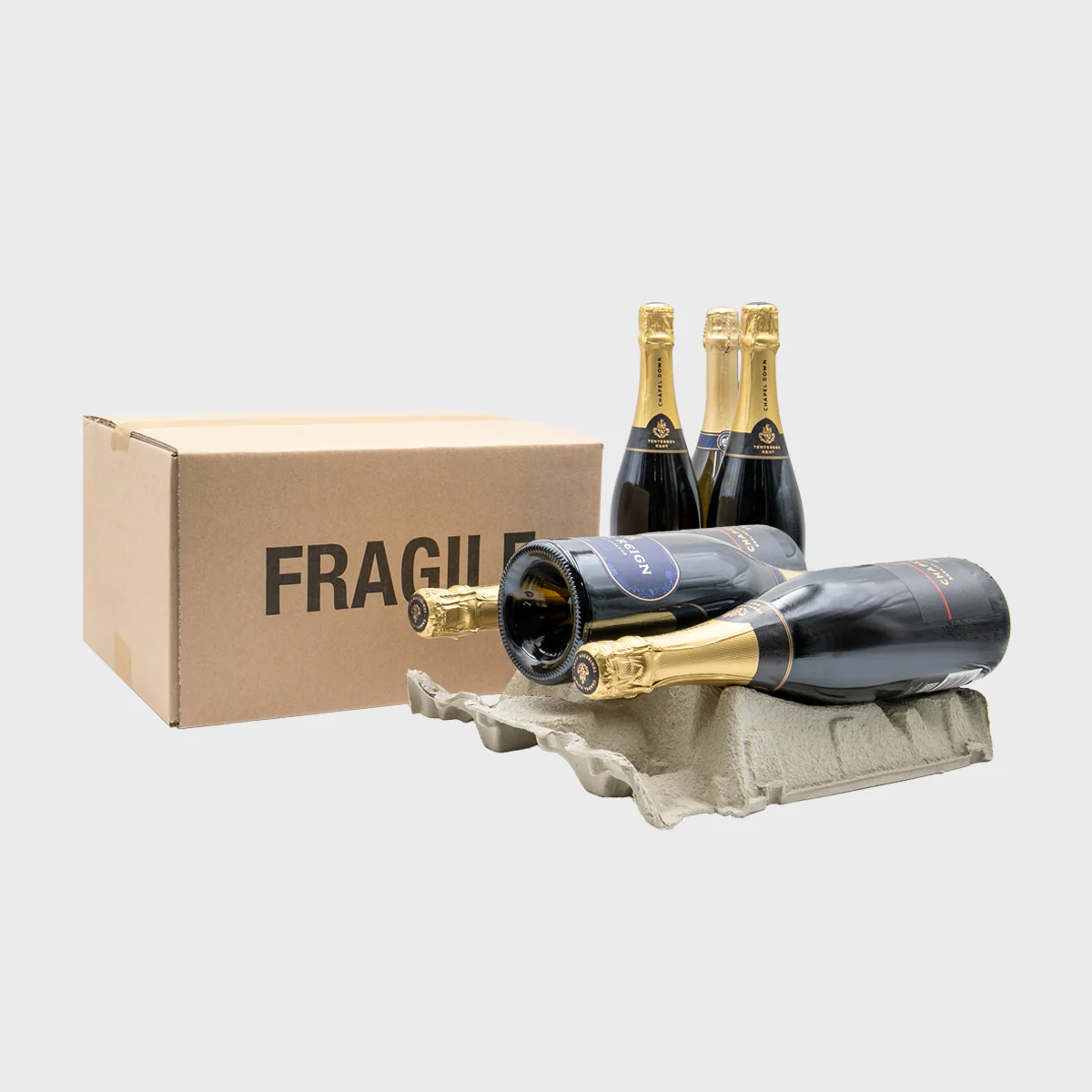 6 bottle reversible pulp divider tray with shipping outer - Image 2