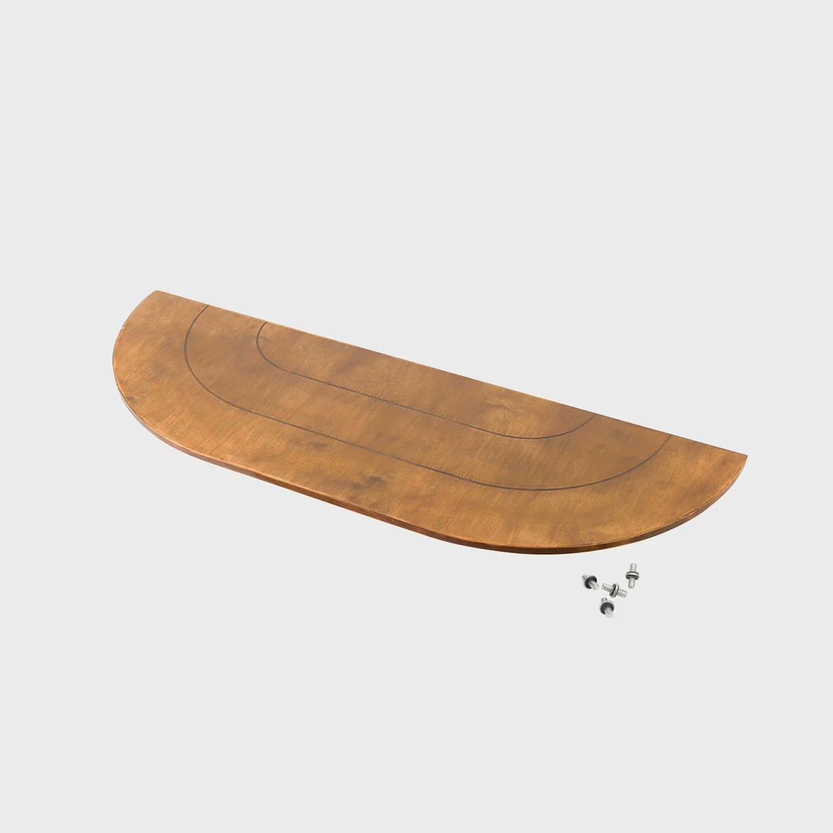 BRIX dark wood curved top 1200 x 400mm