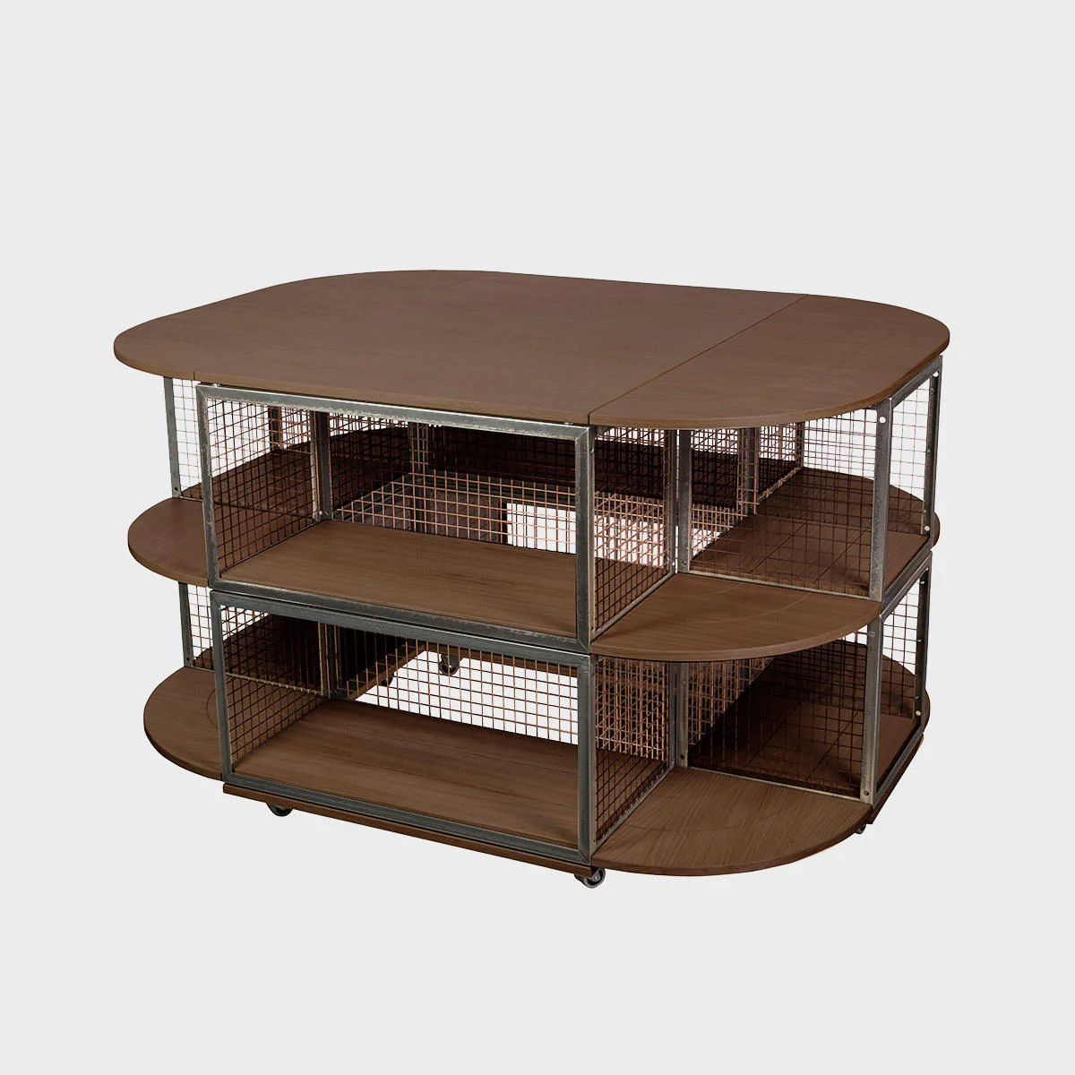 BRIX dark wood curved top 1200 x 400mm - Image 2