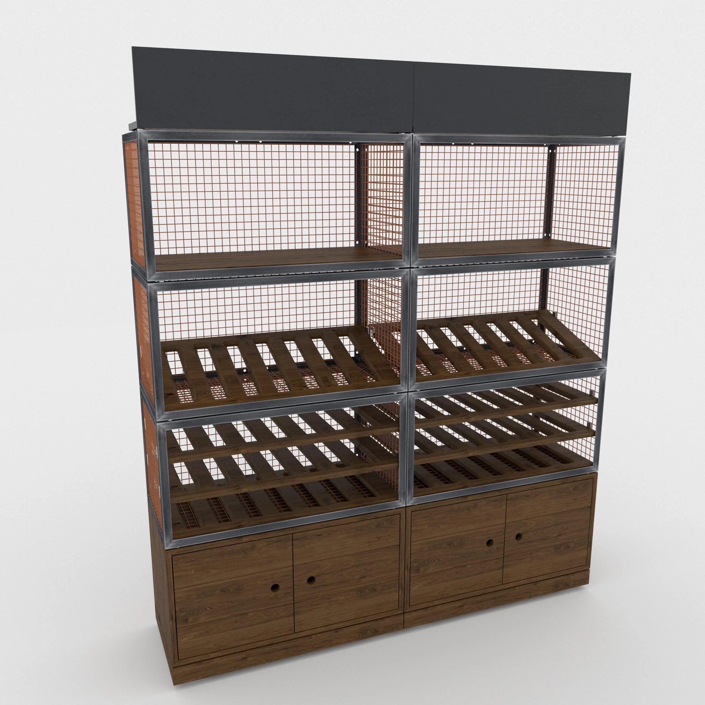 BRIX wine wall dark wood - Image 5