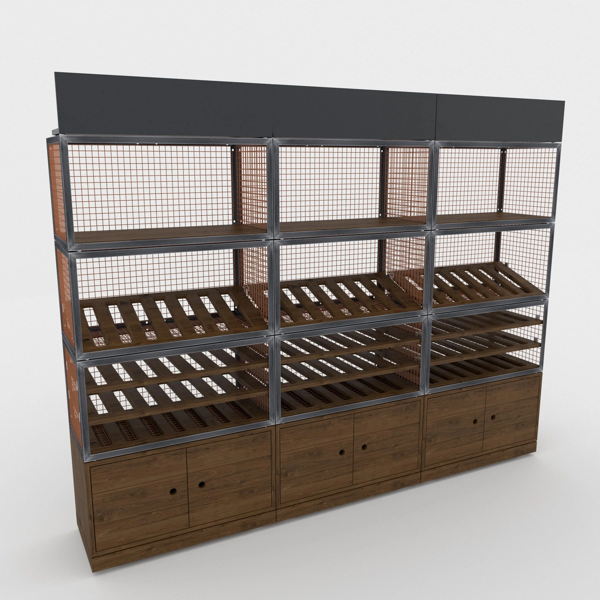 BRIX wine wall dark wood - Image 6