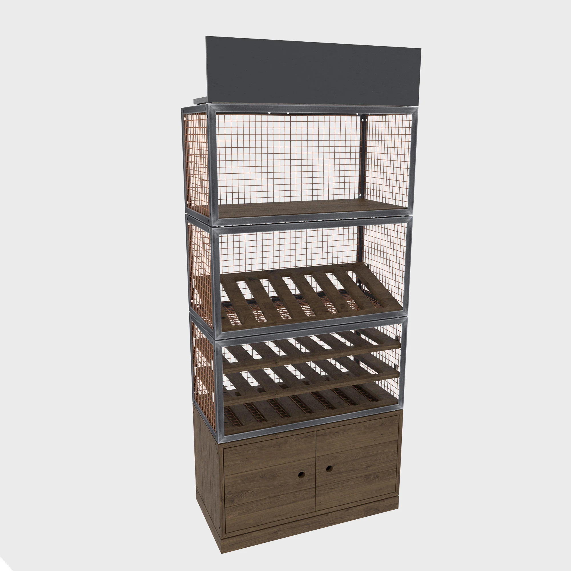 BRIX wine wall dark wood - Image 7