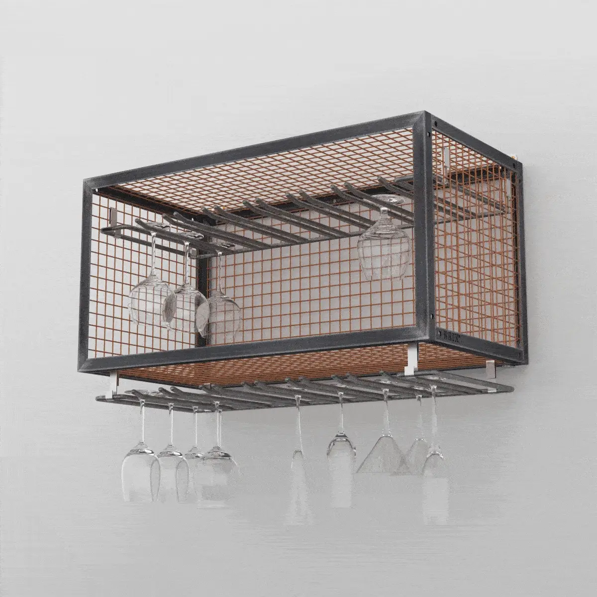 BRIX wire stemmed glass hanging rack - Image 4