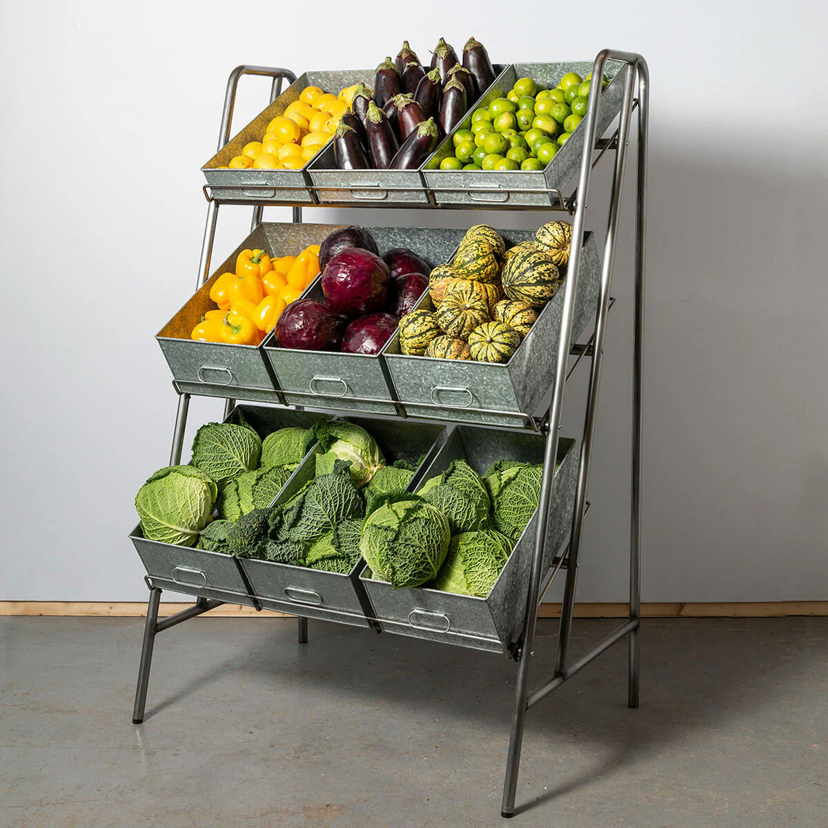 Camberwell retail stand 3 shelf with chatto metal tray - Image 4