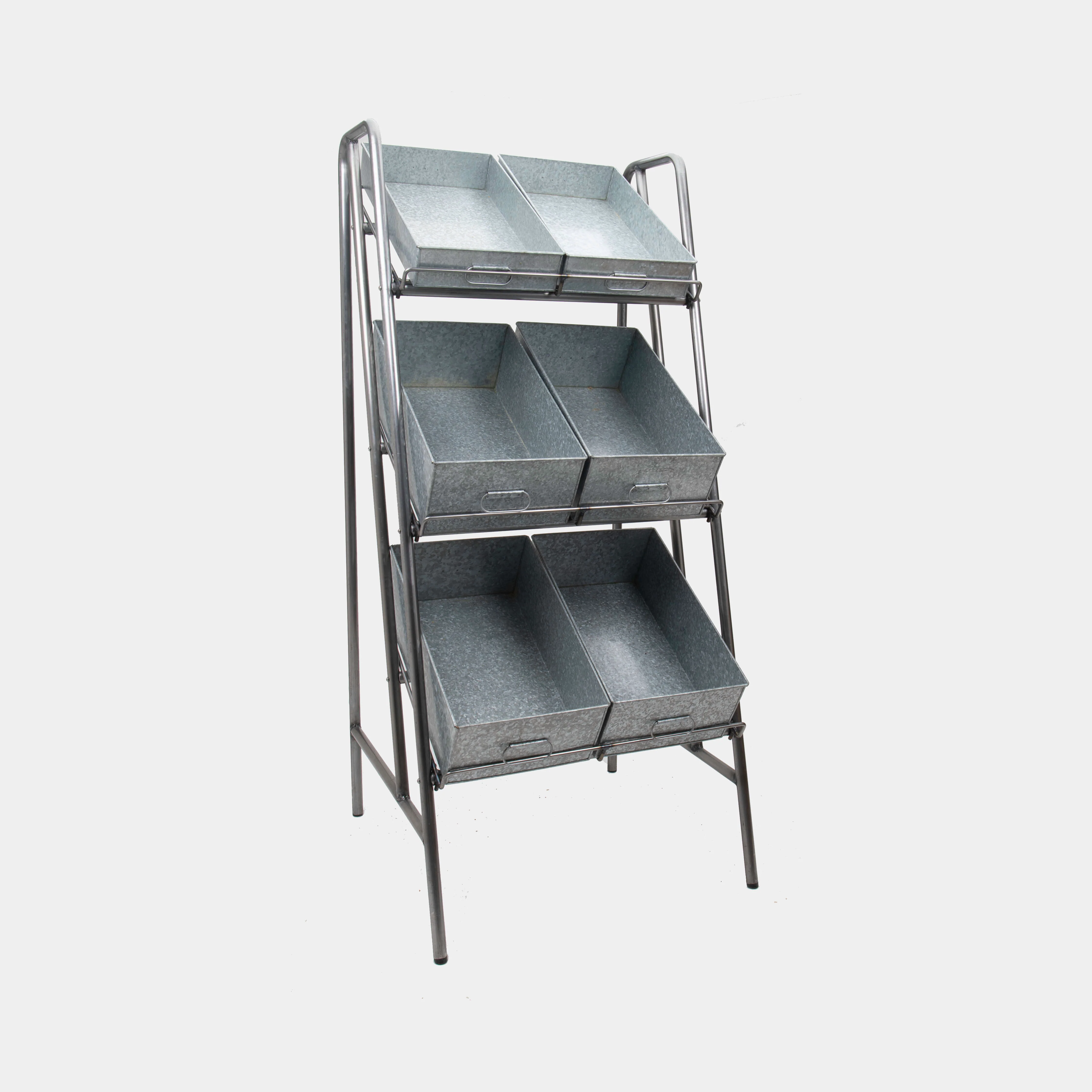 Camberwell retail stand 3 shelf with chatto metal tray - Image 6