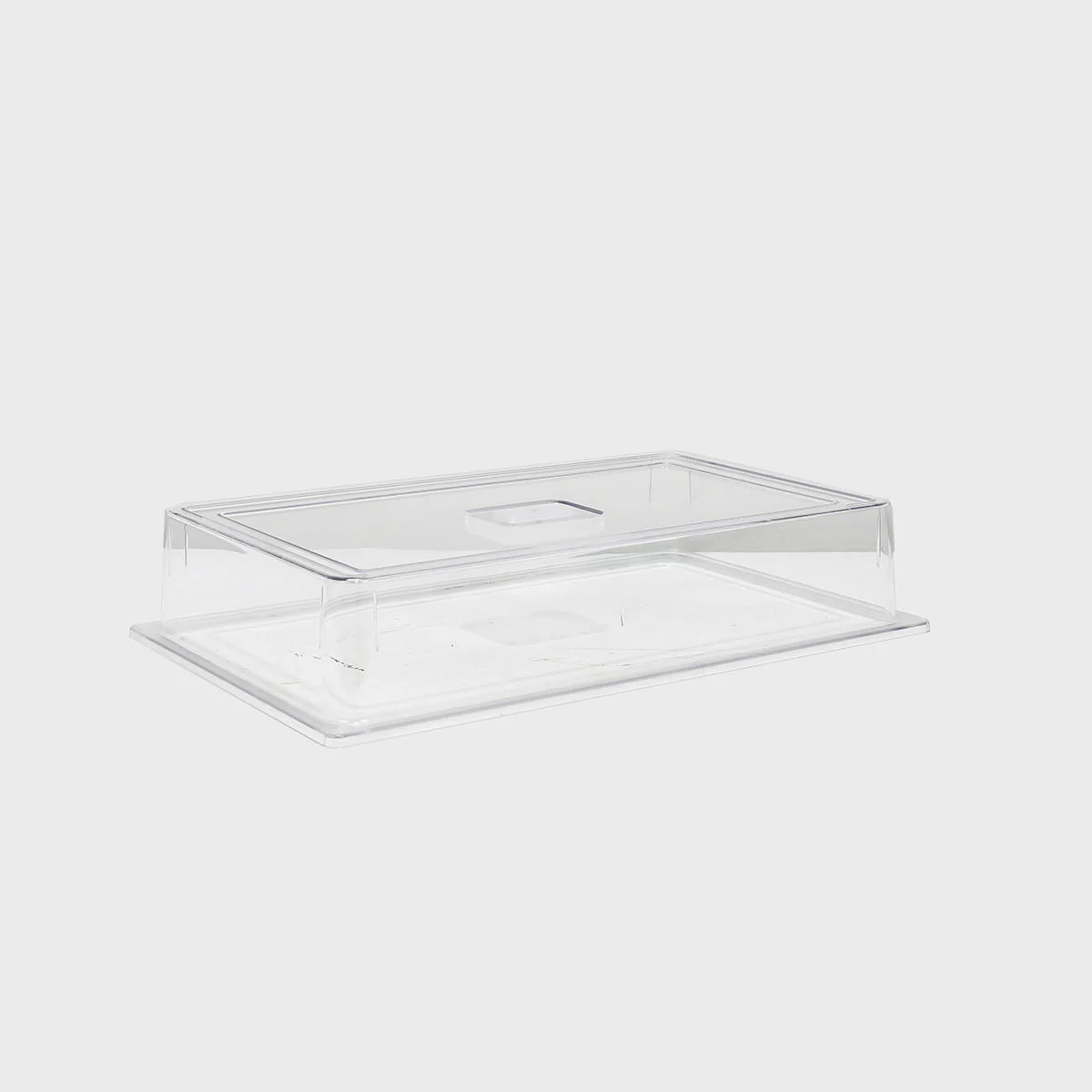 Clear shatterproof gastronorm lid