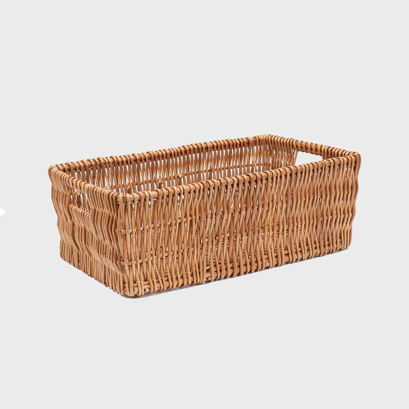 Medium deep wicker tray with handles - Image 2