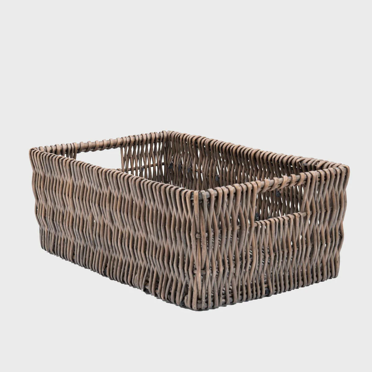 Medium deep wicker tray with handles - Image 3