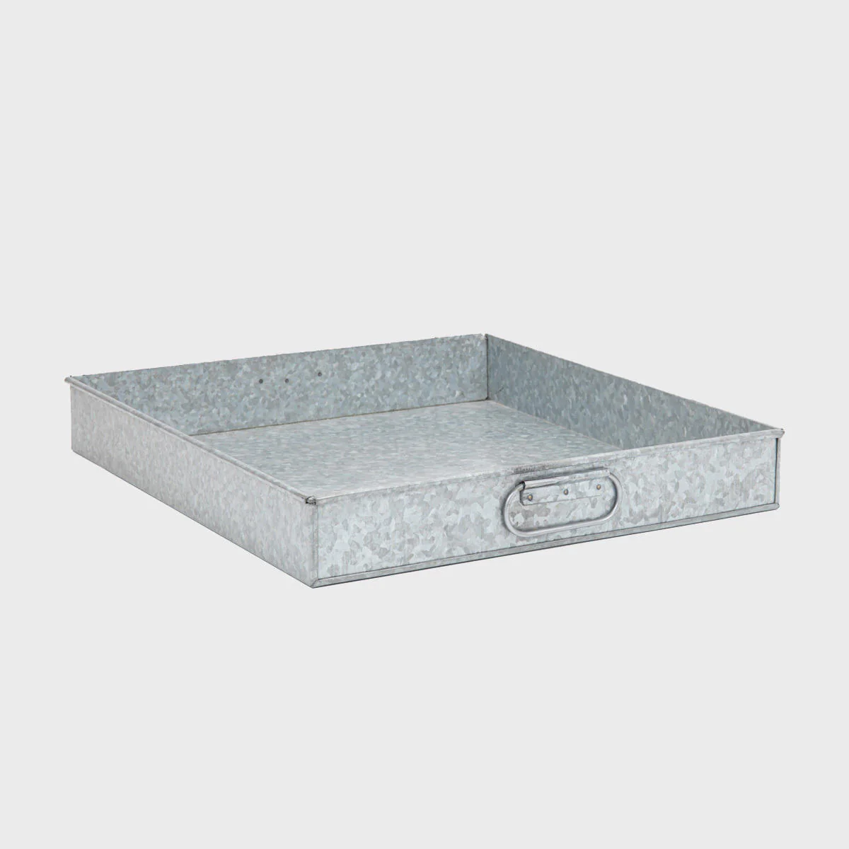 Exmouth metal display tray with handles