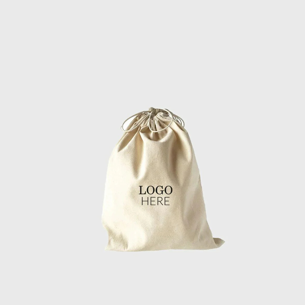 Extra small natural 5oz cotton drawstring sack - Image 4
