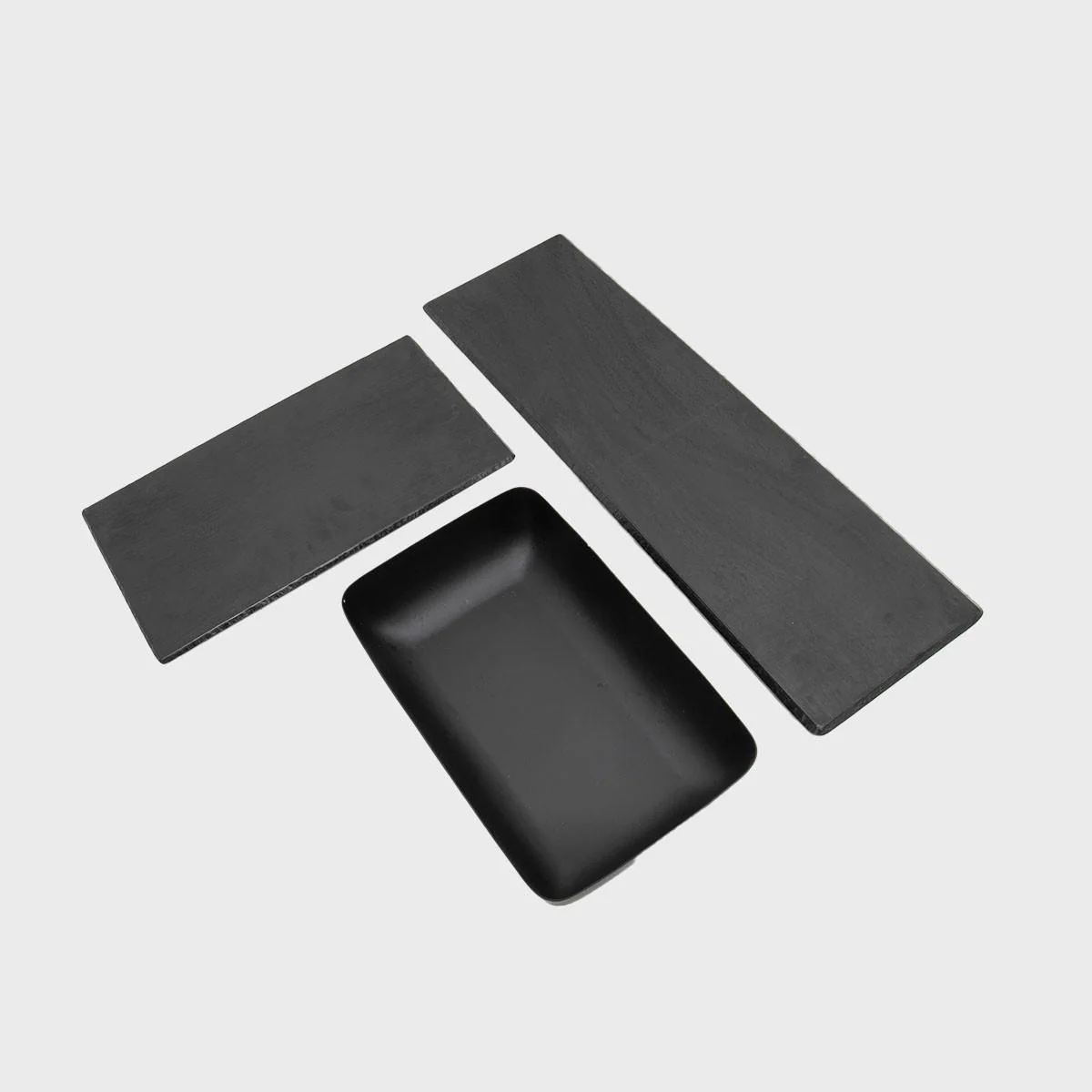 Kelso matte black gastronorm rectangular bowl GN1/4 - Image 3
