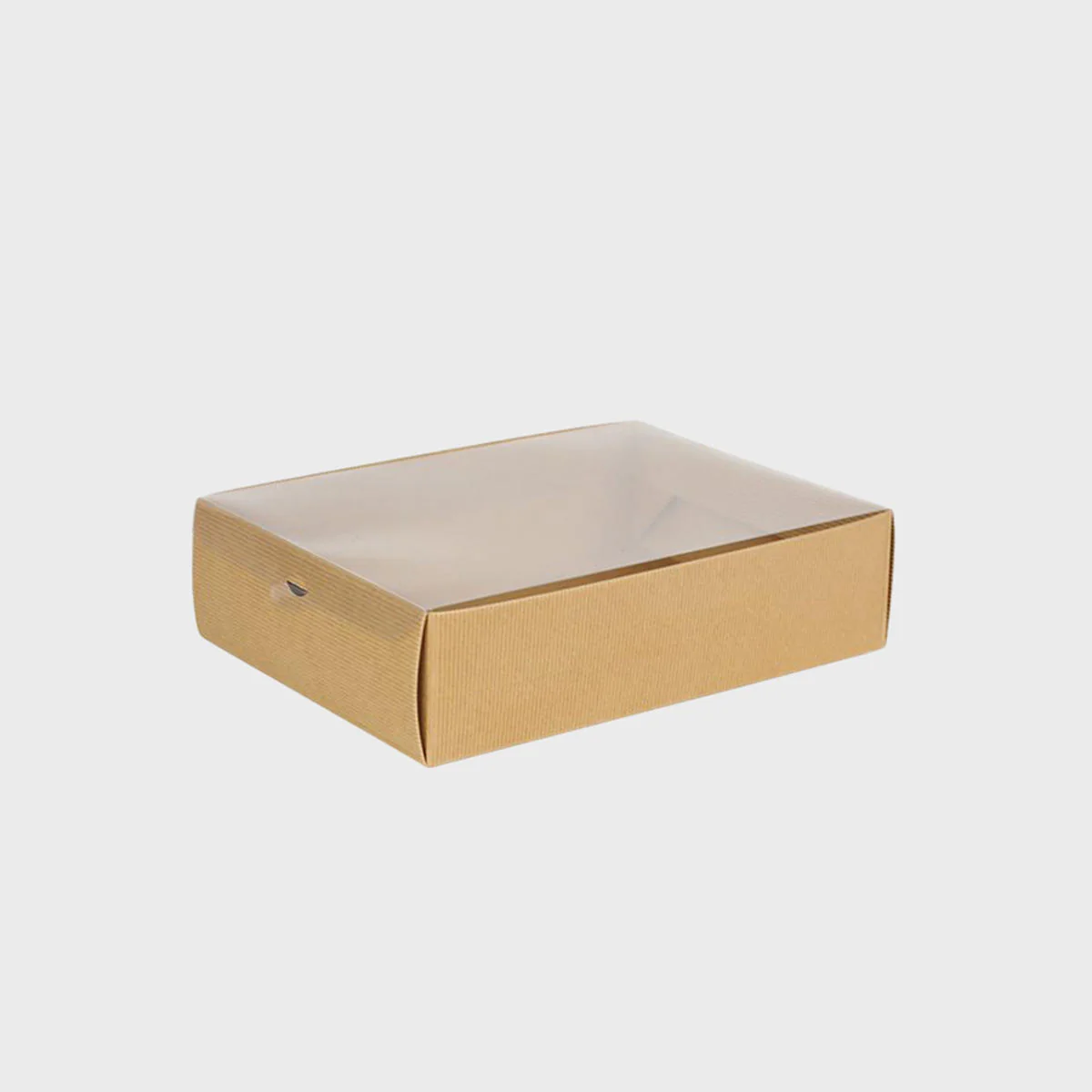 Kraft gift box with clear lid - Image 6