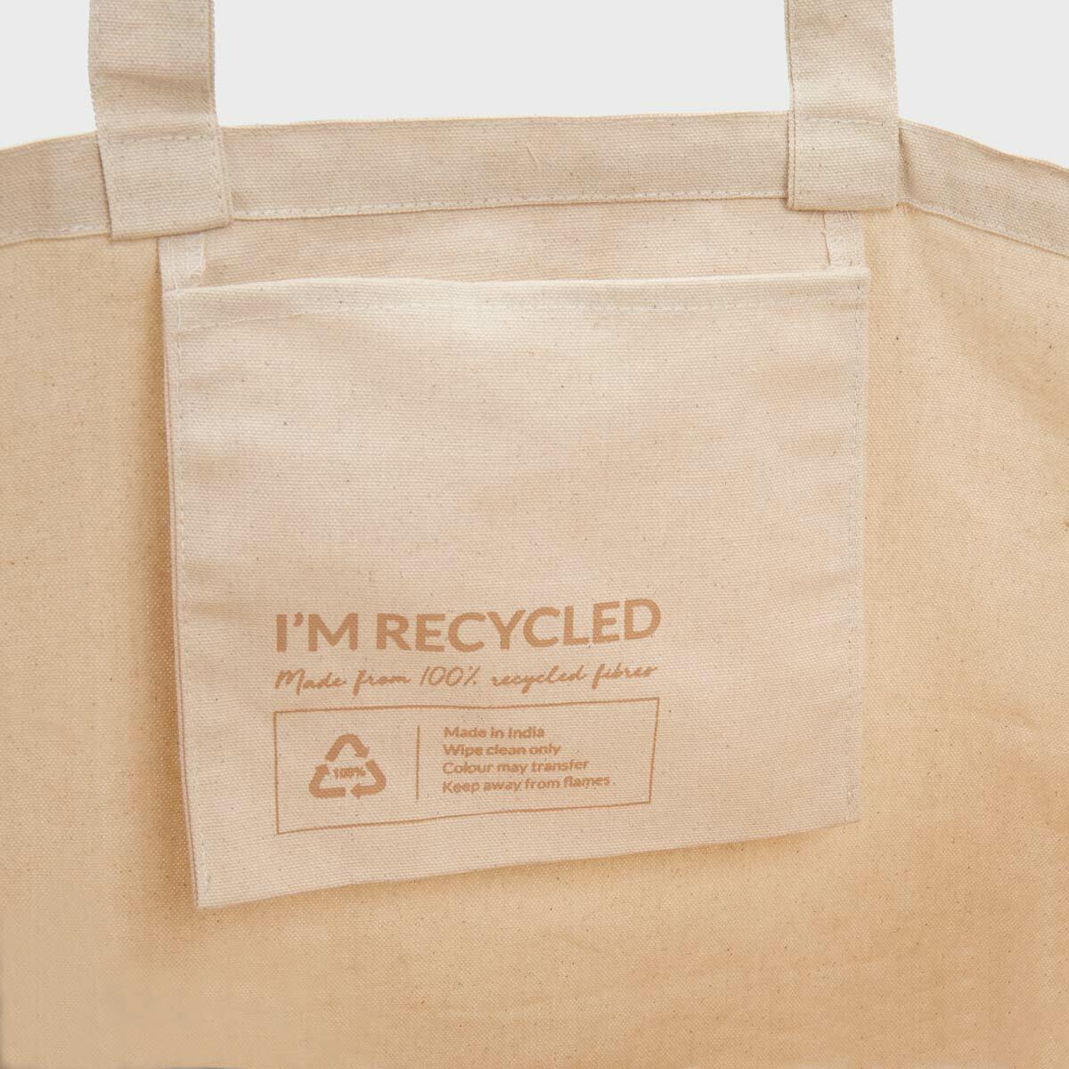 Large natural 10oz recycled canvas bag - Image 3