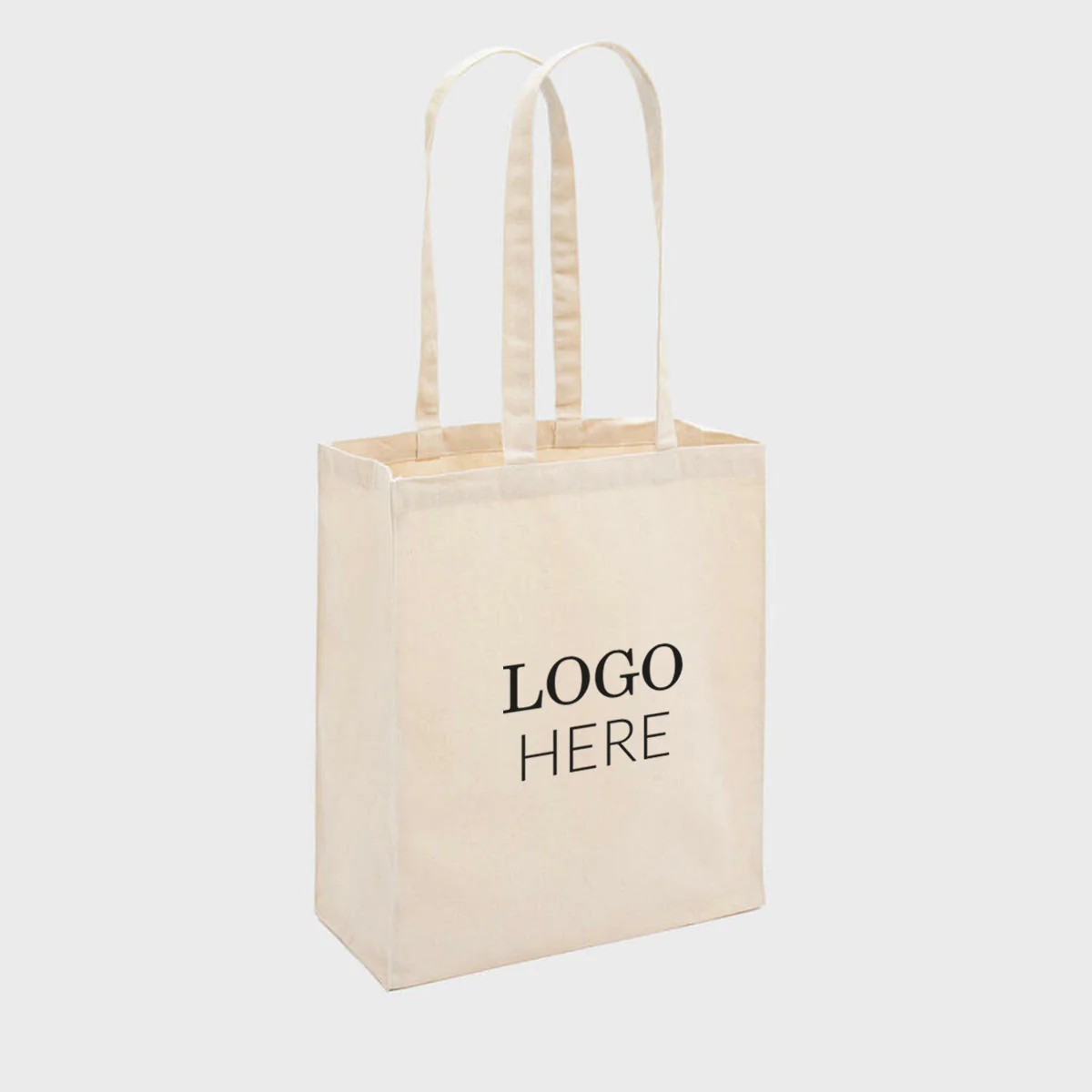 Large natural 10oz recycled canvas bag with gusset - Image 3