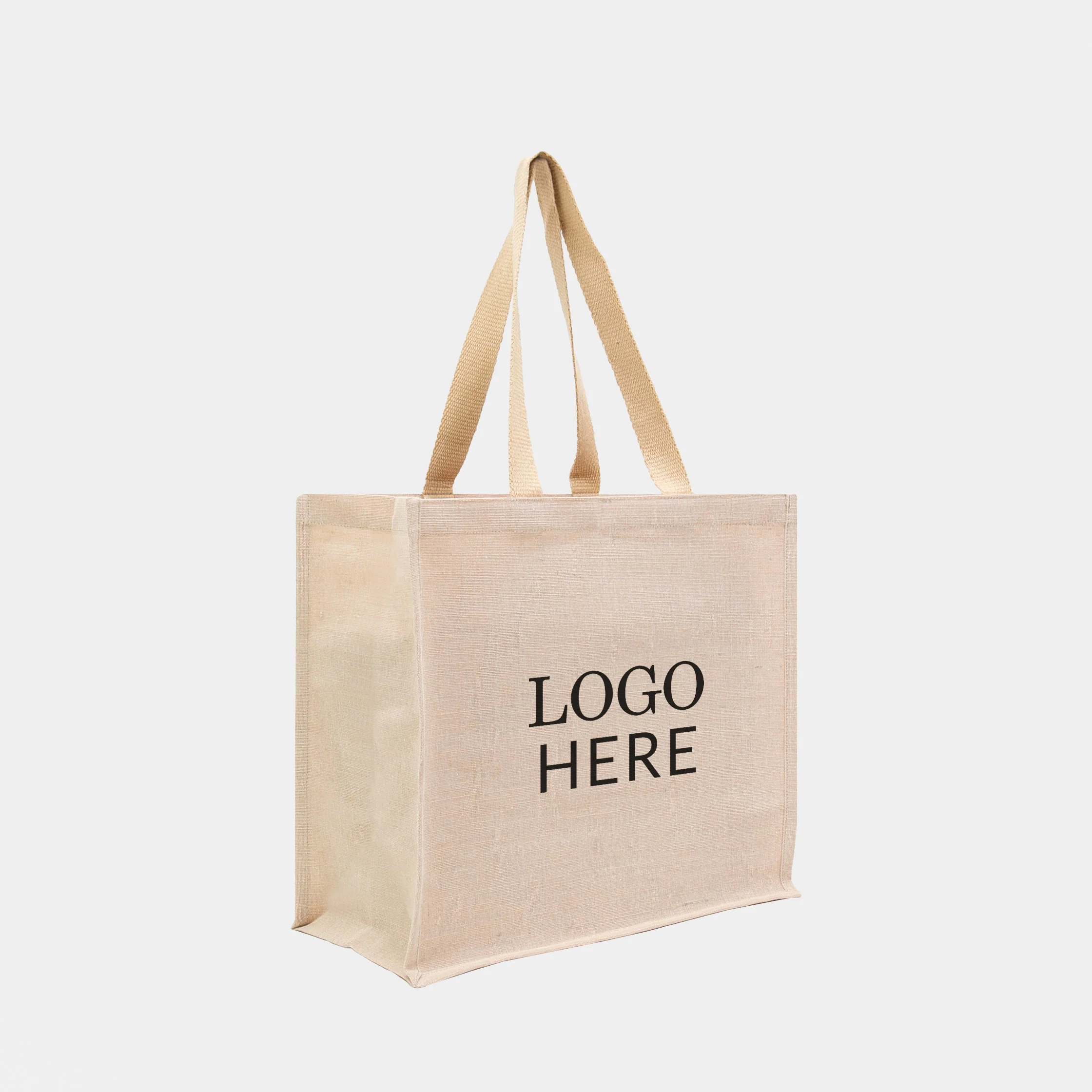 Large stiffened juco bag with webbed handles - Image 3