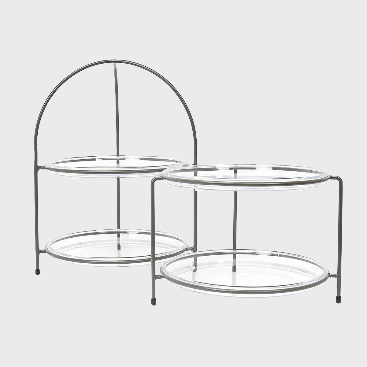 Leander metal tiered riser with handle and acrylic tray - Image 4