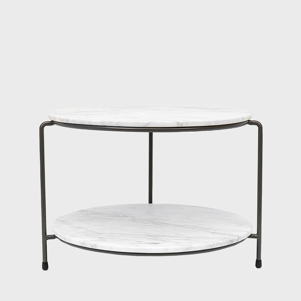 Leander metal tiered riser with light grey marble serving board - Image 5