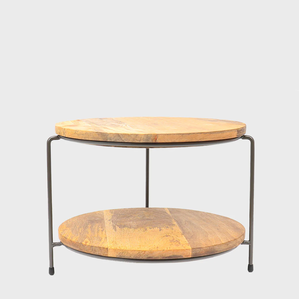 Leander metal tiered riser with mango wood serving board - Image 4