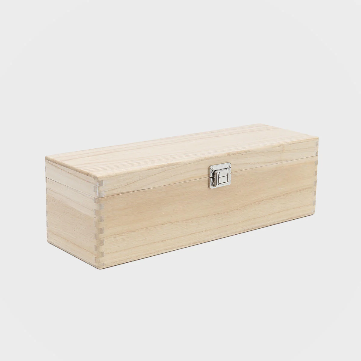 Magnum tung wooden wine box with hinged lid
