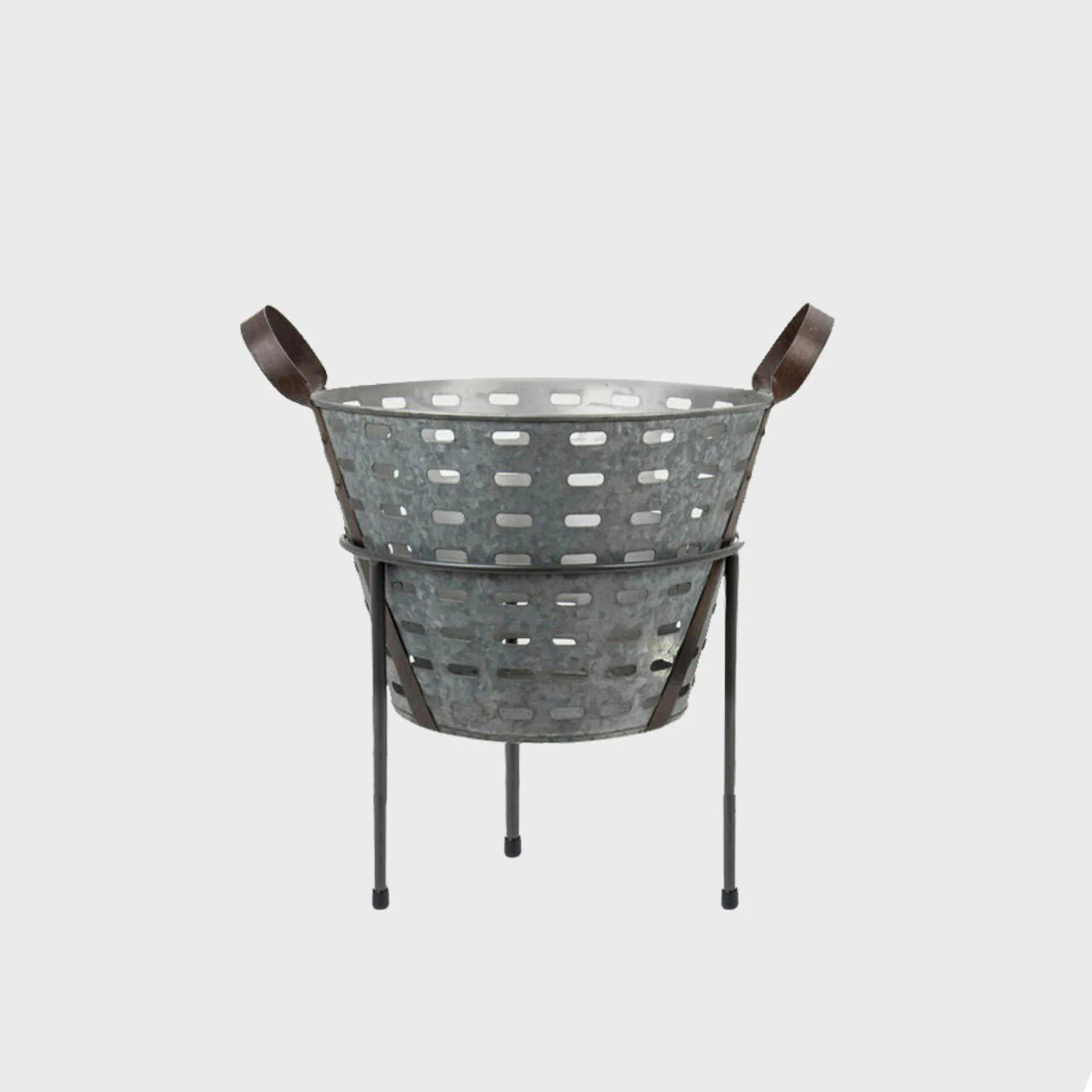 Matlock metal tripod riser with galvanised grape bucket - Image 2