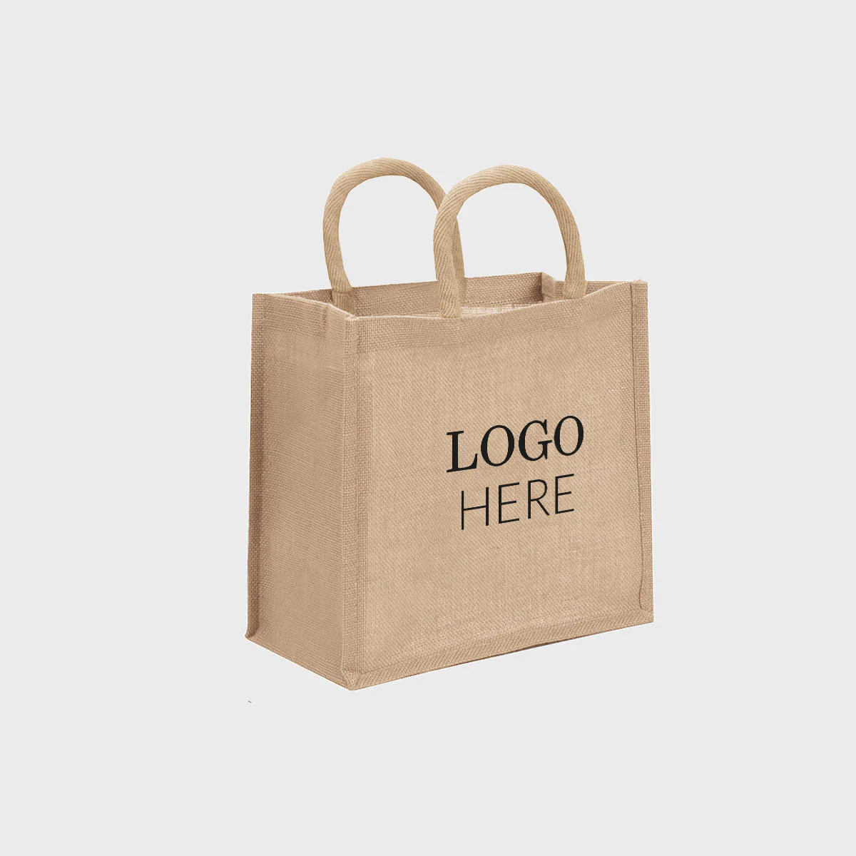 Medium natural jute bag - Image 3