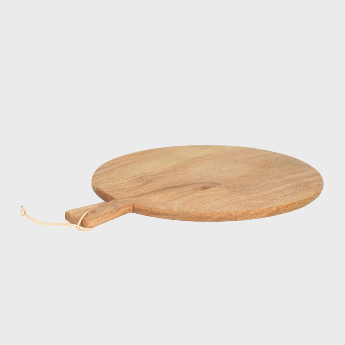 Medium round wooden serving board with handle - Image 6
