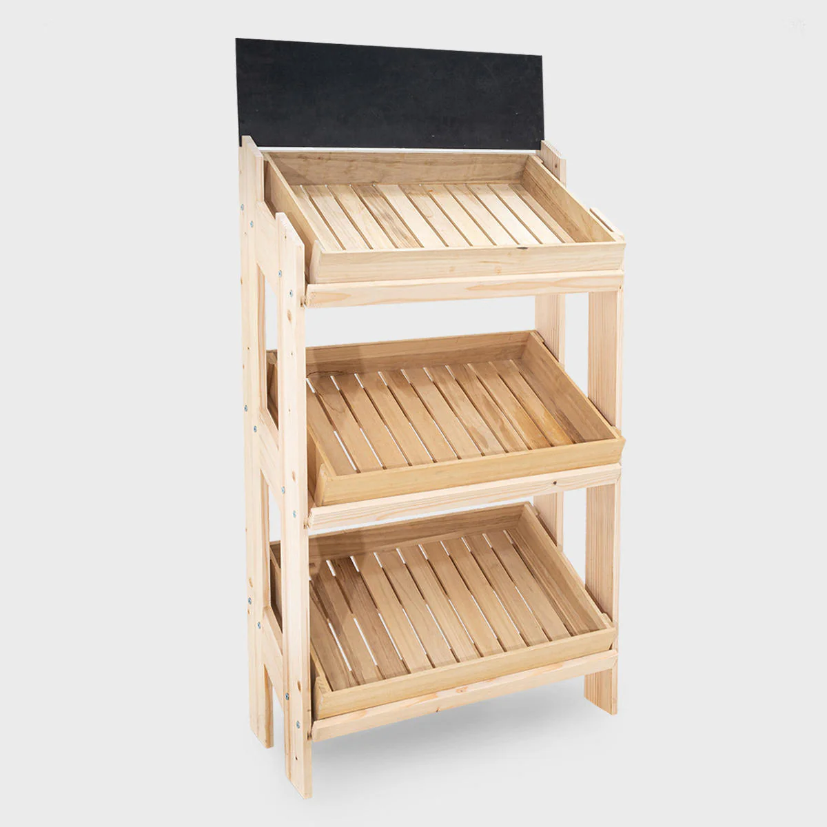 Norwood 3-shelf stand with light wooden trays 820 - Image 6