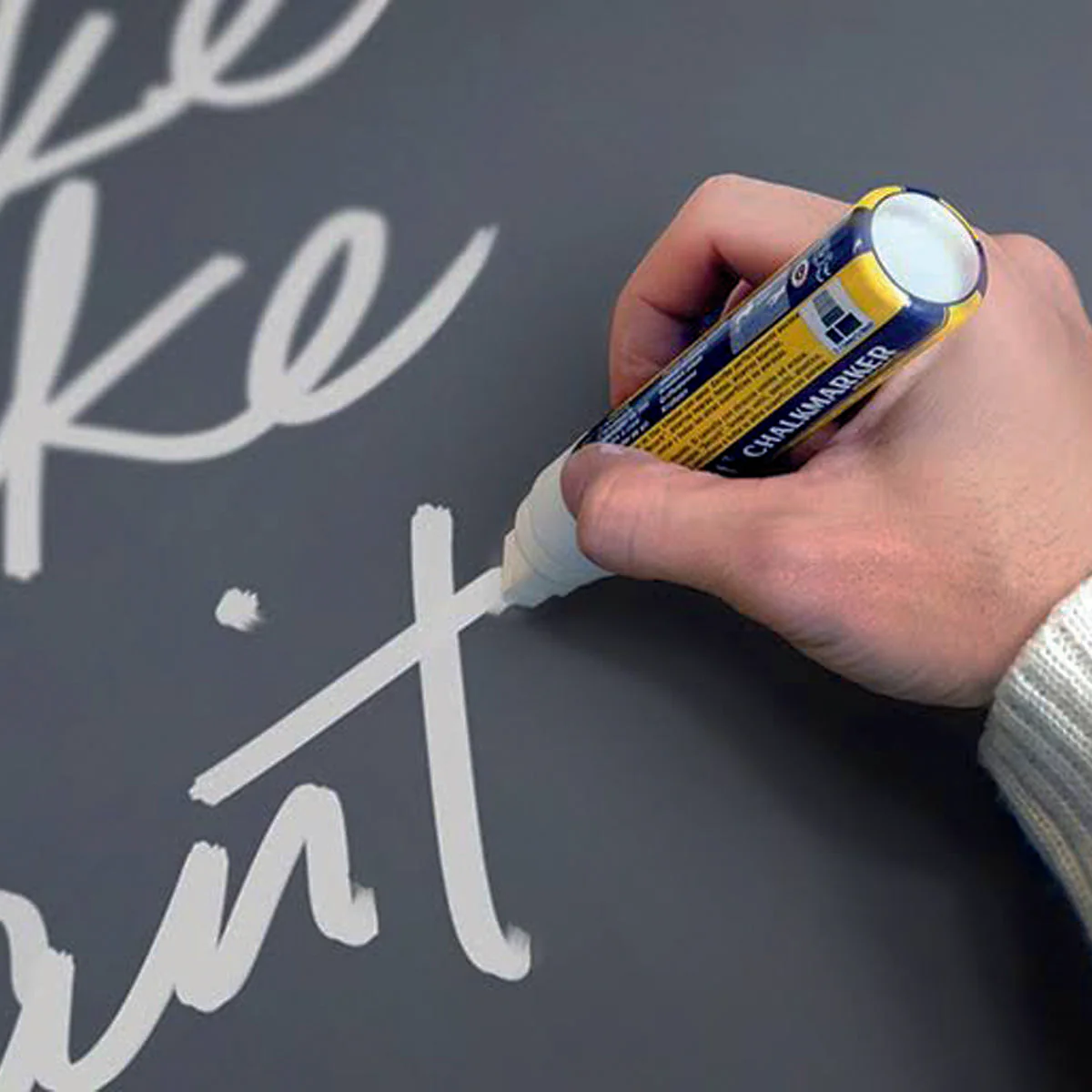 Securit 7-15mm white waterproof liquid chalk markers (set of 2) - Image 2
