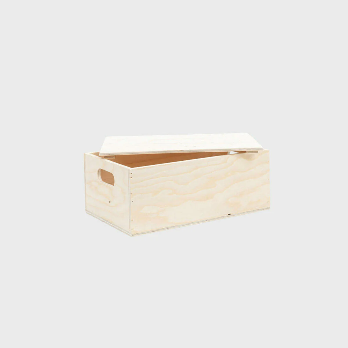 Wooden hamper box with drop on lid - Image 7