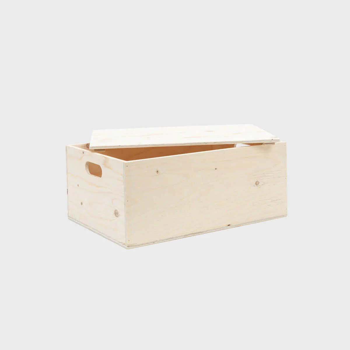 Wooden hamper box with drop on lid - Image 8