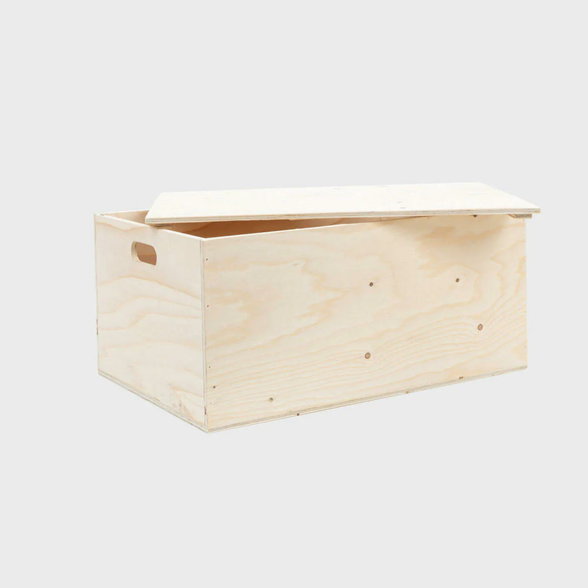 Wooden hamper box with drop on lid - Image 9